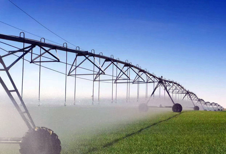 Translational sprinkler irrigation