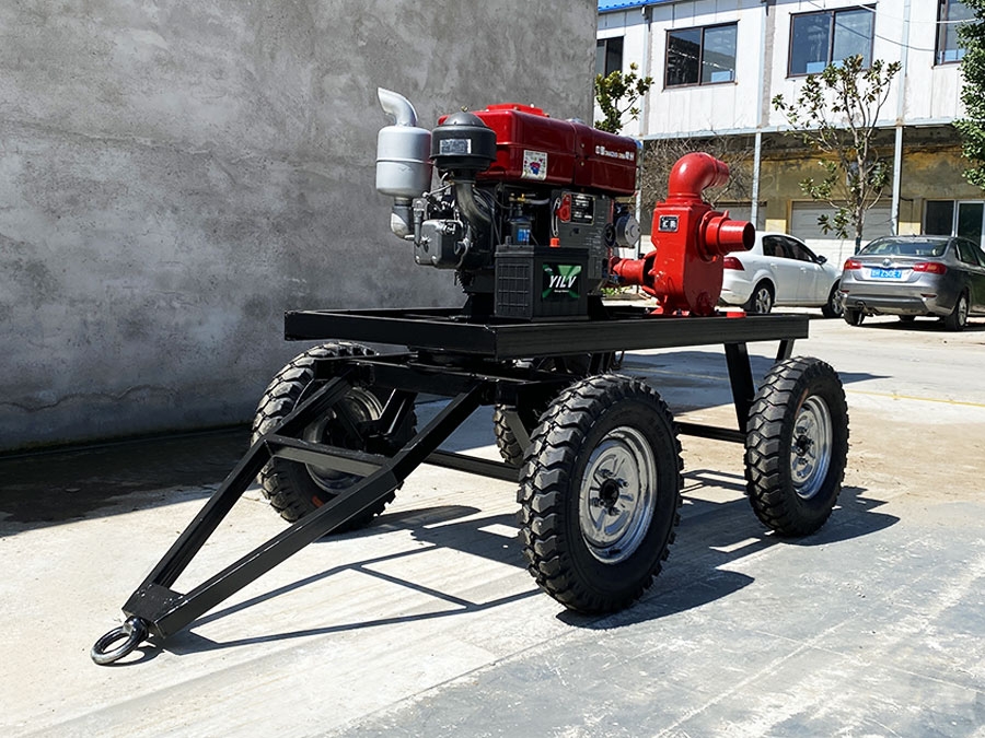 Horizontal bar diesel pump truck