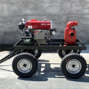 Horizontal bar diesel pump truck