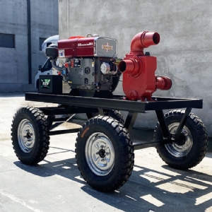 Horizontal bar diesel pump truck