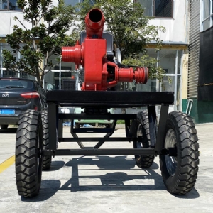 Horizontal bar diesel pump truck