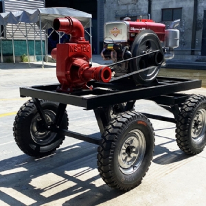 Horizontal bar diesel pump truck